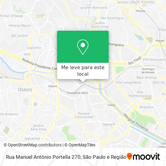 Rua Manuel Antônio Portella 270 mapa