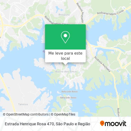Estrada Henrique Rosa 470 mapa
