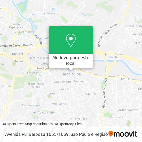 Avenida Rui Barbosa 1055/1059 mapa