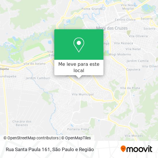 Rua Santa Paula 161 mapa