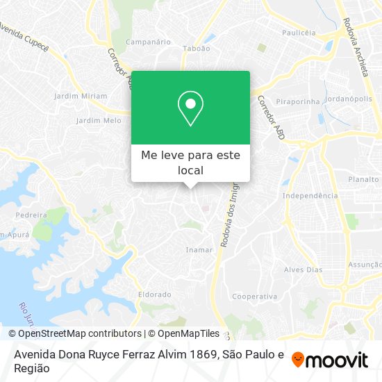 Avenida Dona Ruyce Ferraz Alvim 1869 mapa