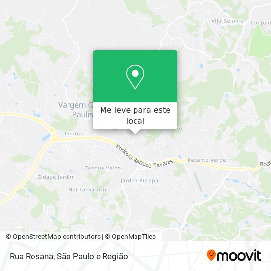 Rua Rosana mapa