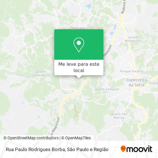 Rua Paulo Rodrigues Borba mapa