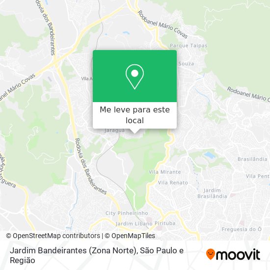 Jardim Bandeirantes (Zona Norte) mapa