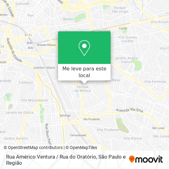 Rua Américo Ventura / Rua do Oratório mapa