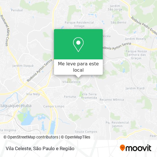 Vila Celeste mapa