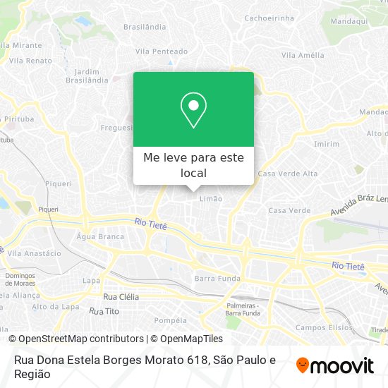 Rua Dona Estela Borges Morato 618 mapa
