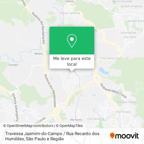 Travessa Jasmim-do-Campo / Rua Recanto dos Humildes mapa