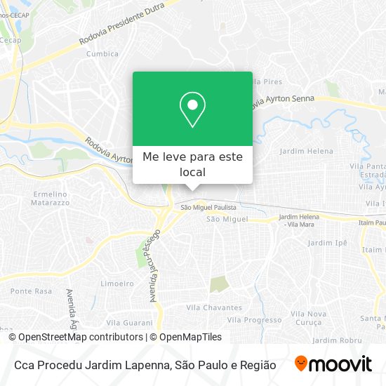 Cca Procedu Jardim Lapenna mapa