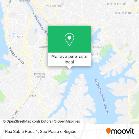Rua Sabiá Poca 1 mapa