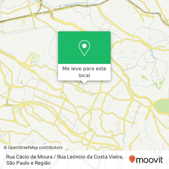 Rua Cácio de Moura / Rua Leôncio da Costa Vieira mapa