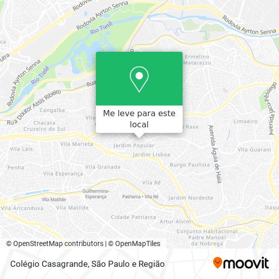 Colégio Casagrande mapa