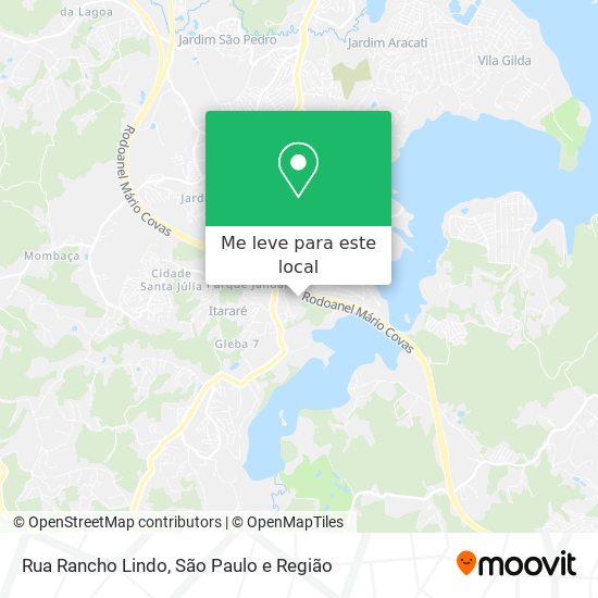 Rua Rancho Lindo mapa