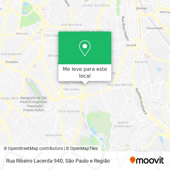 Rua Ribeiro Lacerda 940 mapa