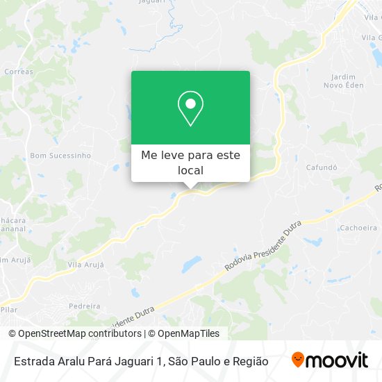 Estrada Aralu Pará Jaguari 1 mapa