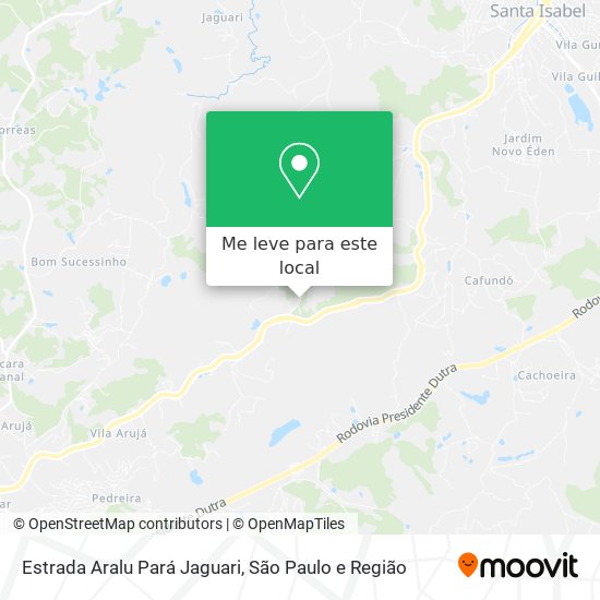 Estrada Aralu Pará Jaguari mapa