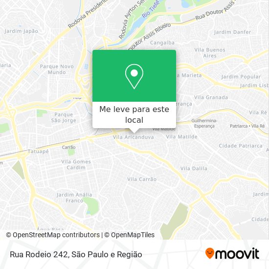 Rua Rodeio 242 mapa