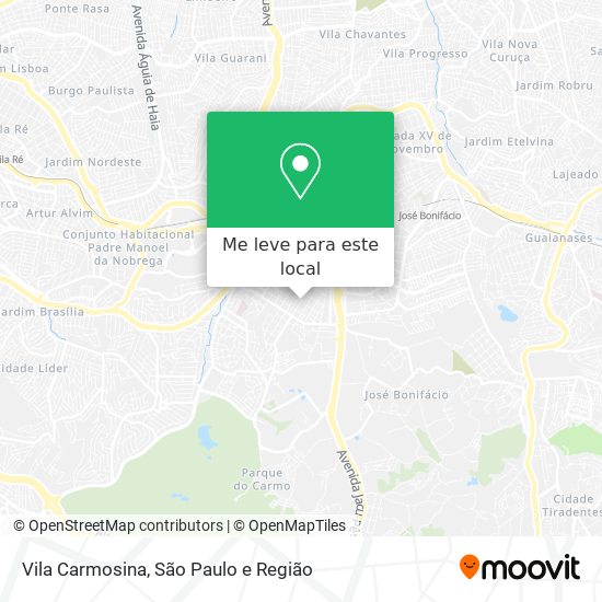 Vila Carmosina mapa