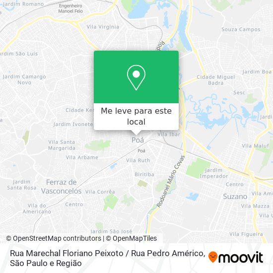Rua Marechal Floriano Peixoto / Rua Pedro Américo mapa