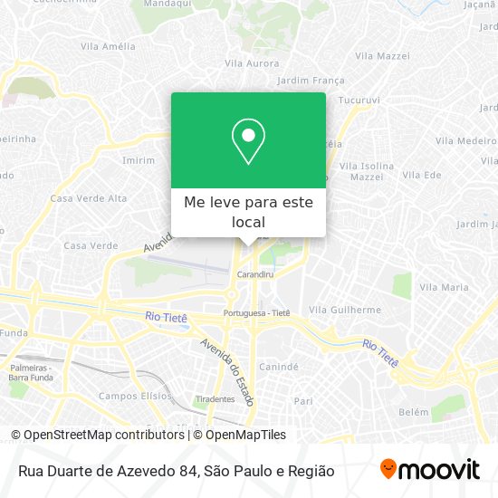 Rua Duarte de Azevedo 84 mapa