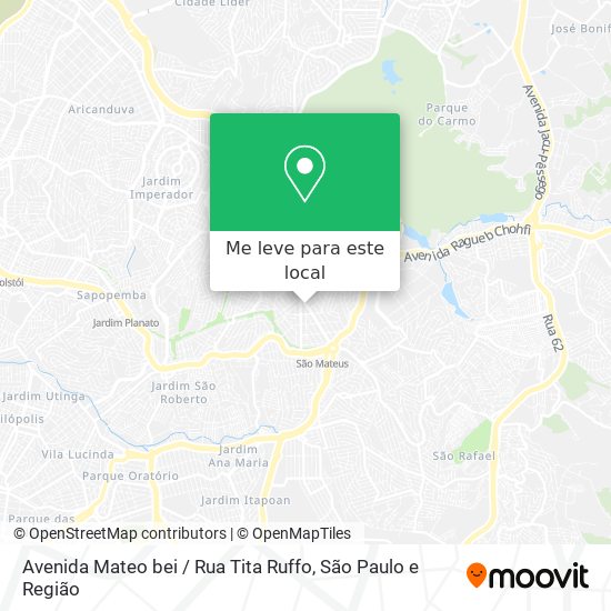 Avenida Mateo bei / Rua Tita Ruffo mapa