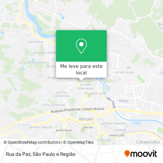 Rua da Paz mapa