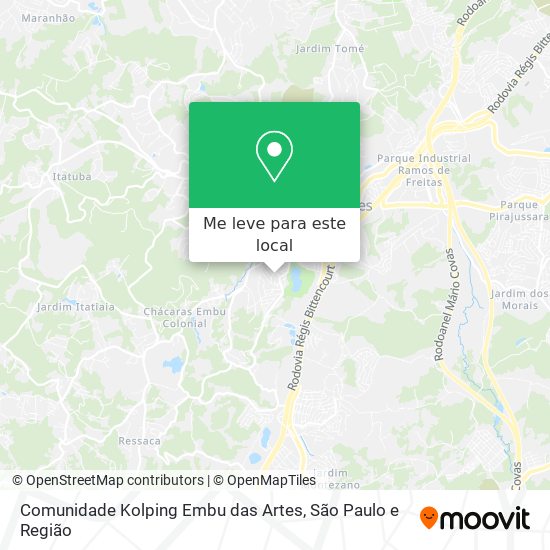 Comunidade Kolping Embu das Artes mapa