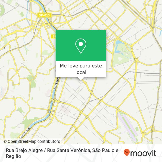 Rua Brejo Alegre / Rua Santa Verônica mapa