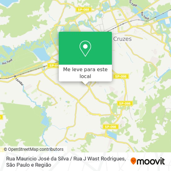 Rua Mauricio José da Silva / Rua J Wast Rodrigues mapa