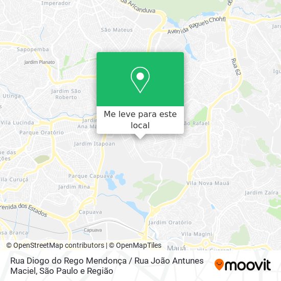 Rua Diogo do Rego Mendonça / Rua João Antunes Maciel mapa
