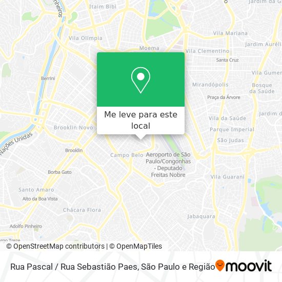 Rua Pascal / Rua Sebastião Paes mapa