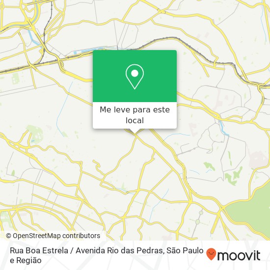 Rua Boa Estrela / Avenida Rio das Pedras mapa
