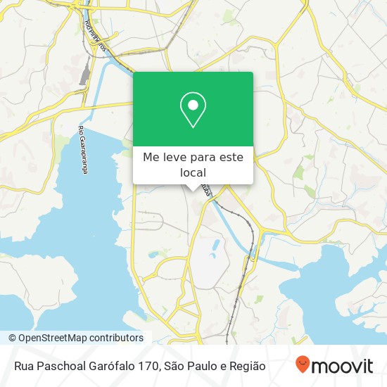 Rua Paschoal Garófalo 170 mapa