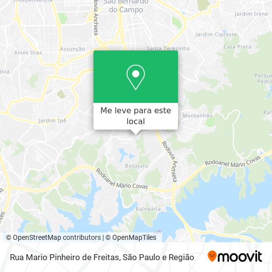 Rua Mario Pinheiro de Freitas mapa
