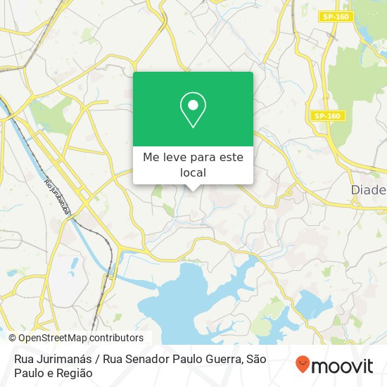 Rua Jurimanás / Rua Senador Paulo Guerra mapa