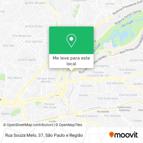 Rua Souza Melo, 37 mapa