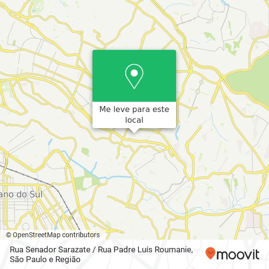 Rua Senador Sarazate / Rua Padre Luís Roumanie mapa