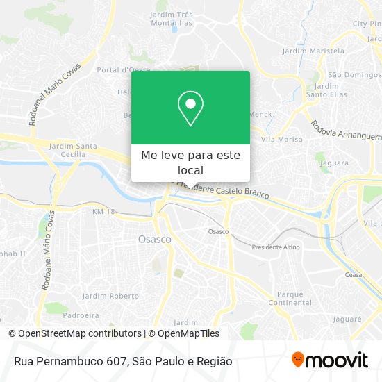 Rua Pernambuco 607 mapa