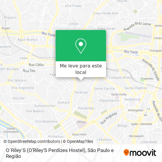 O´Riley´S (O’Riley’S Perdizes Hostel) mapa