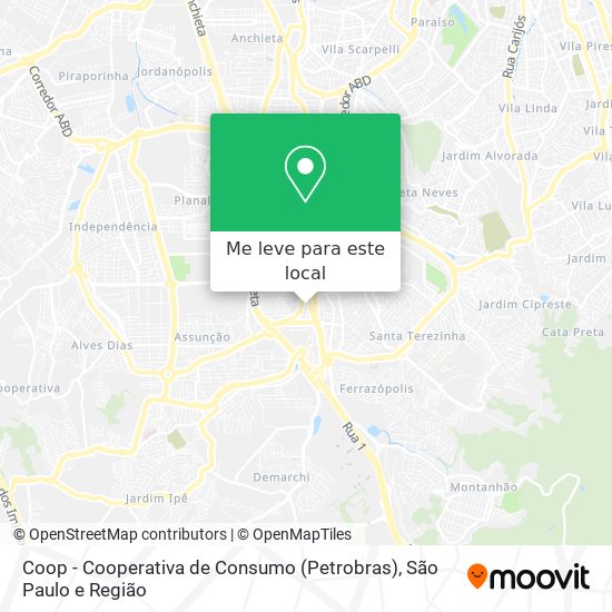 Coop - Cooperativa de Consumo (Petrobras) mapa