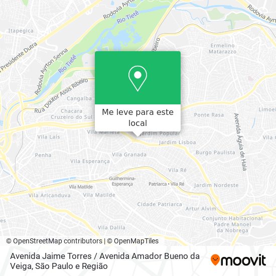 Avenida Jaime Torres / Avenida Amador Bueno da Veiga mapa