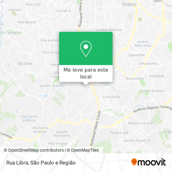 Rua Libra mapa