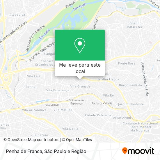 Penha de Franca mapa