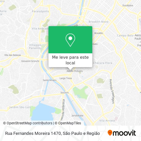 Rua Fernandes Moreira 1470 mapa