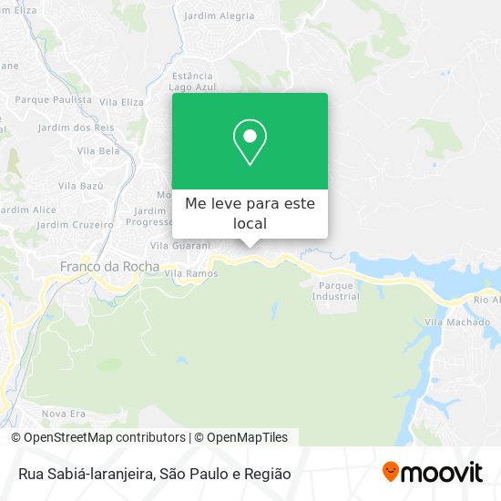 Rua Sabiá-laranjeira mapa