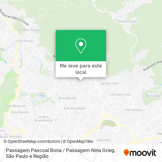 Passagem Pascoal Bona / Passagem Nina Grieg mapa