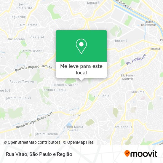 Rua Vitao mapa