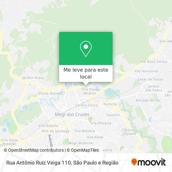 Rua Antônio Ruíz Veiga 110 mapa