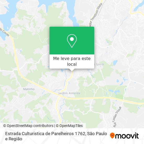 Estrada Culturistica de Parelheiros 1762 mapa