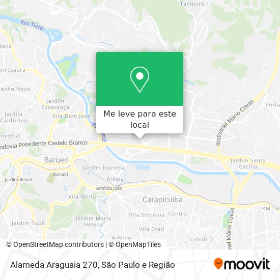 Alameda Araguaia 270 mapa